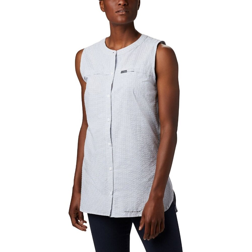 Columbia Silver Ridge Novelty Tunic Size Medium Tradewinds Sleeveless Blouse NWT
